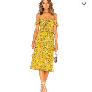Tularosa Lily dress in yellow dolly floral